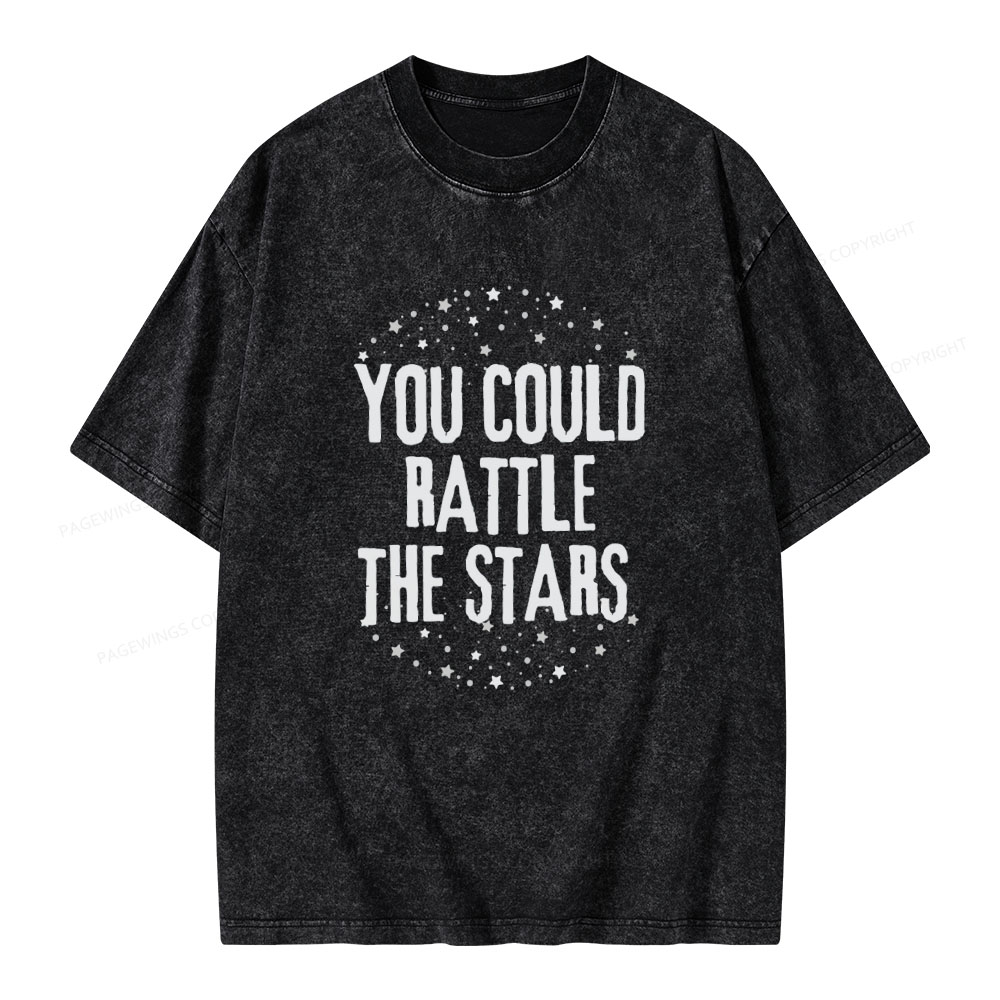Pagewings You Could Rattle the Stars Unisex Washed T-shirt