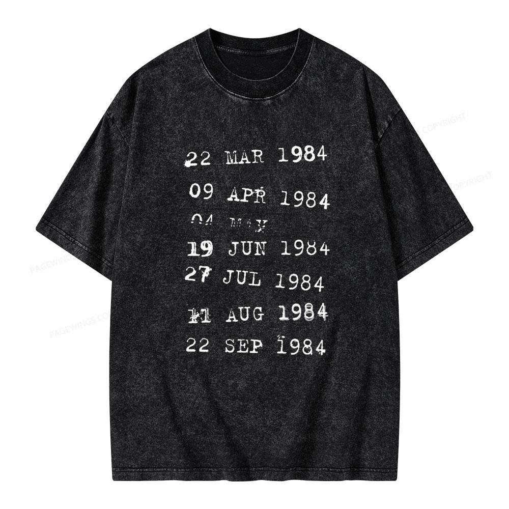 Pagewings Library Stamps Unisex Washed T-shirt
