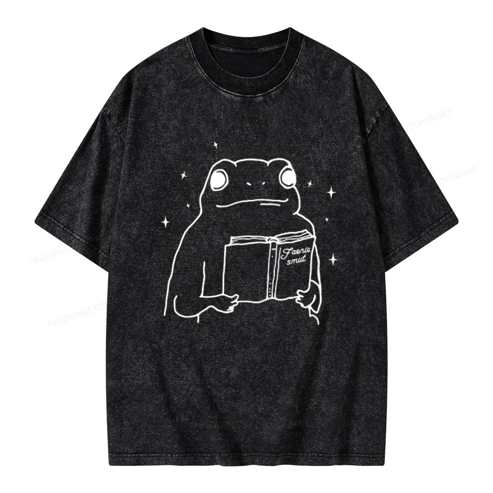 Pagewings Faerie Smut and Frogs Comfort Unisex Washed T-shirt