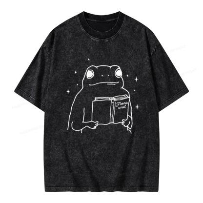 Pagewings Faerie Smut and Frogs Comfort Unisex Washed T-shirt