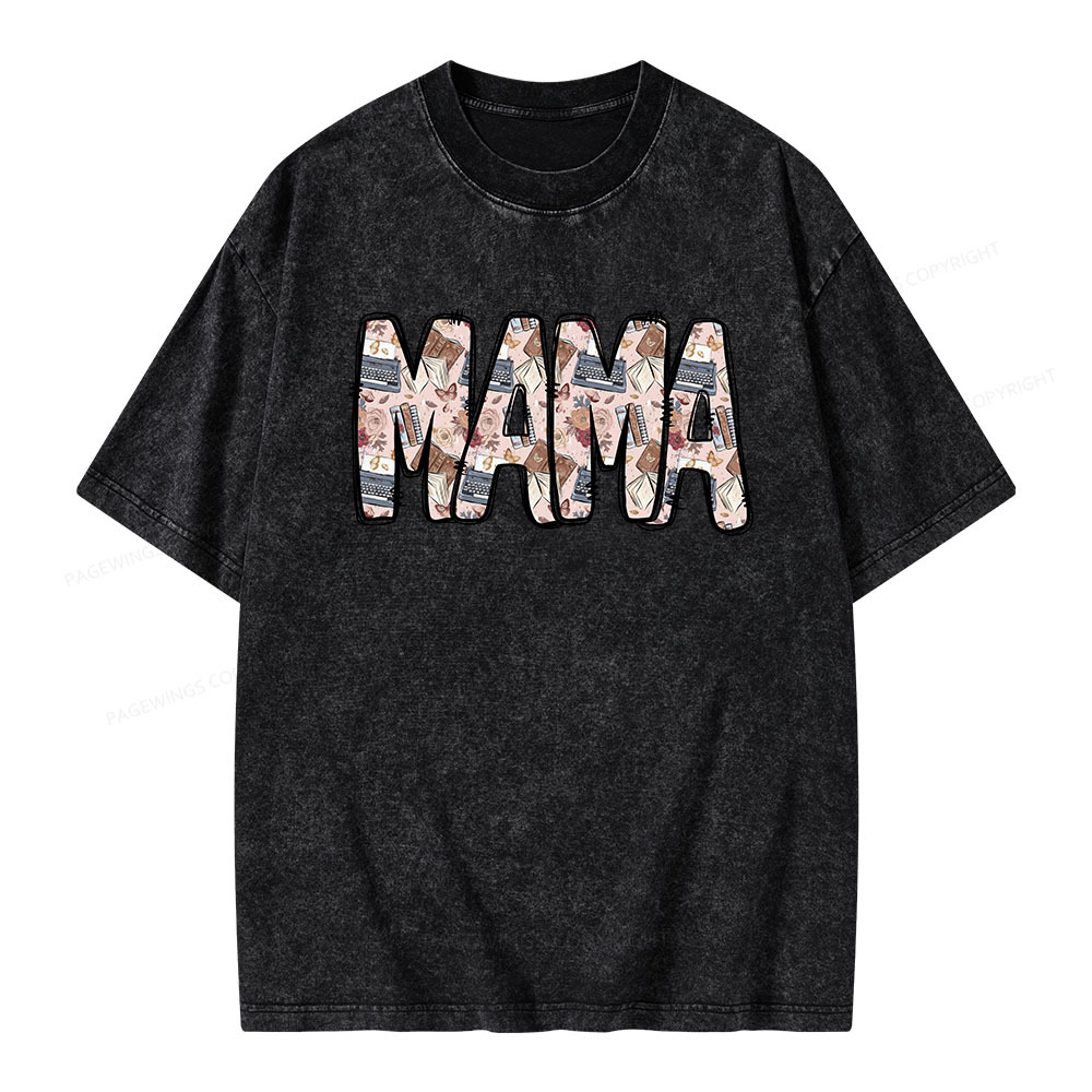 Pagewings Mama Unisex Washed T-shirt