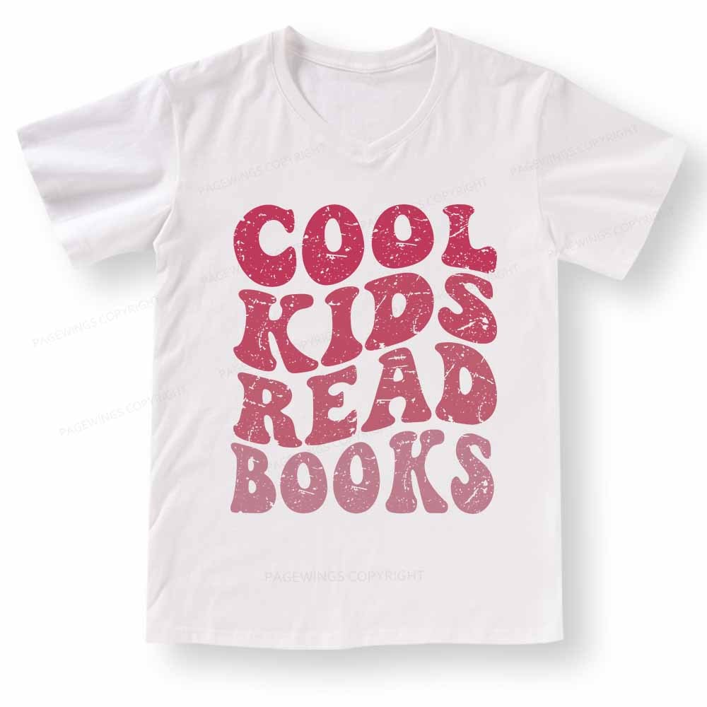 Pagewings Library Reader Book Nerd V-neck T-shirt