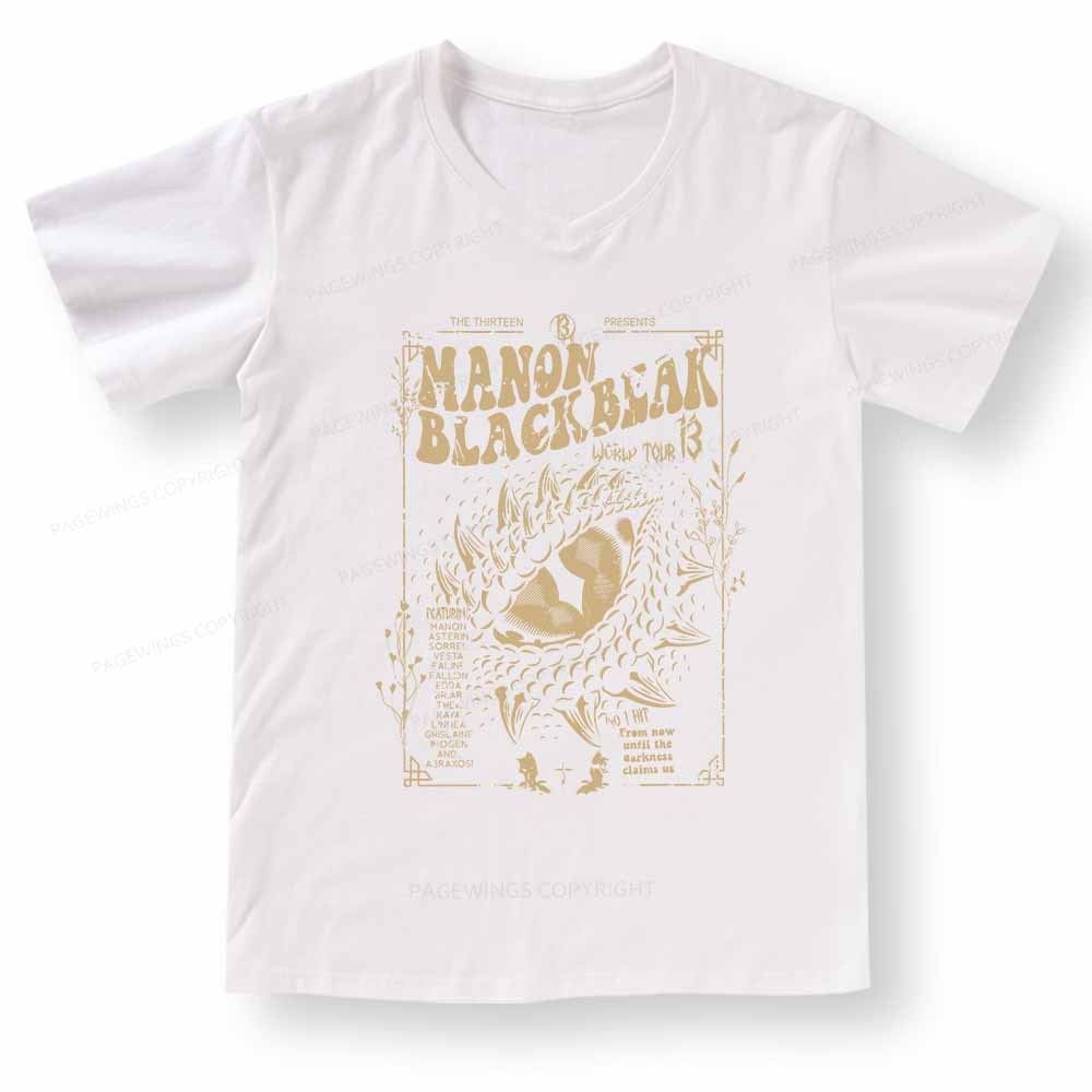 Pagewings ACOTAR Crescent City Rhysand V-neck T-shirt