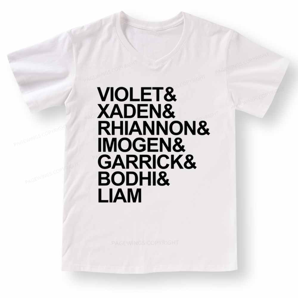 Pagewings Fourth Wing MC Classic T-Shirt V-neck T-shirt