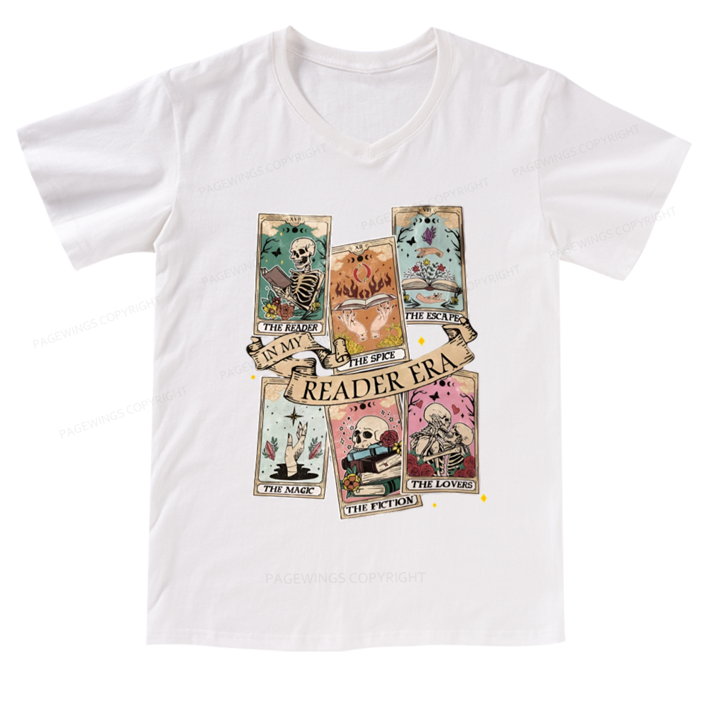 Pagewings Book Lover Gift, Bookish Gift V-neck T-shirt