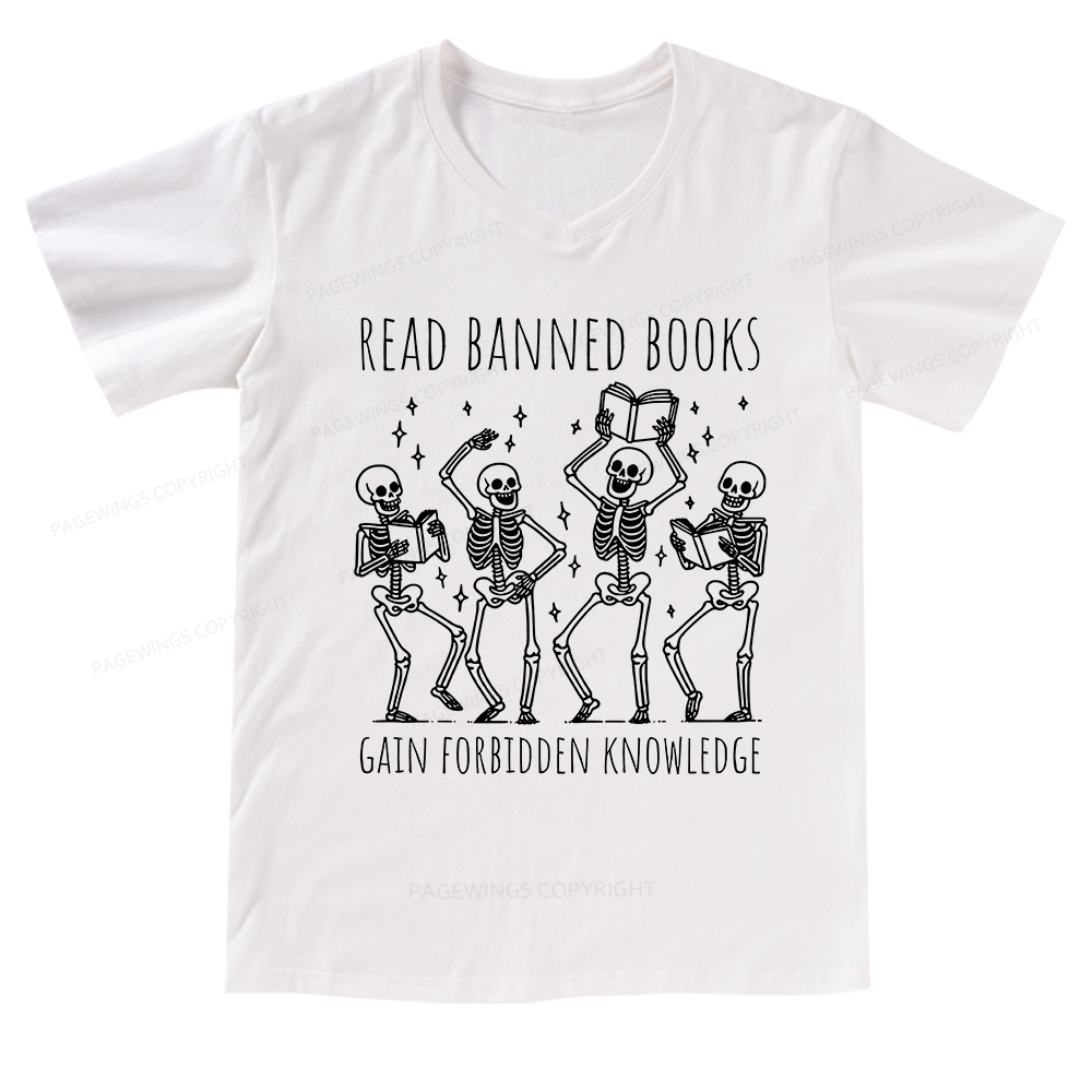 Pagewings Reading Books Tee Book Lover V-neck T-shirt