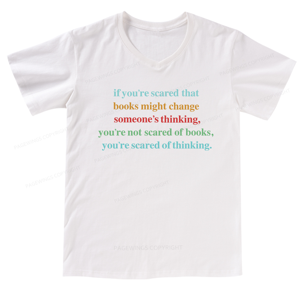Pagewings Censorship Social Justice V-neck T-shirt 