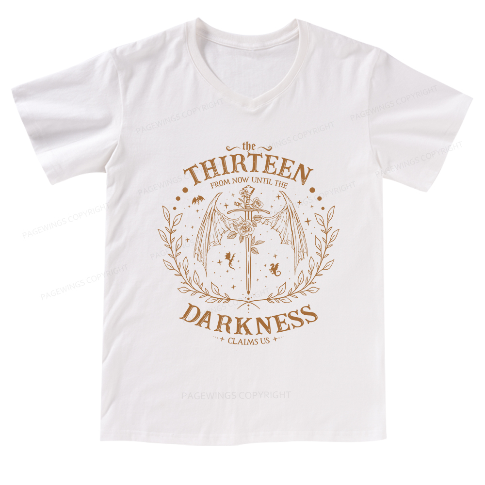 Pagewings The Thirteen Throne Of Glass V-neck T-shirt