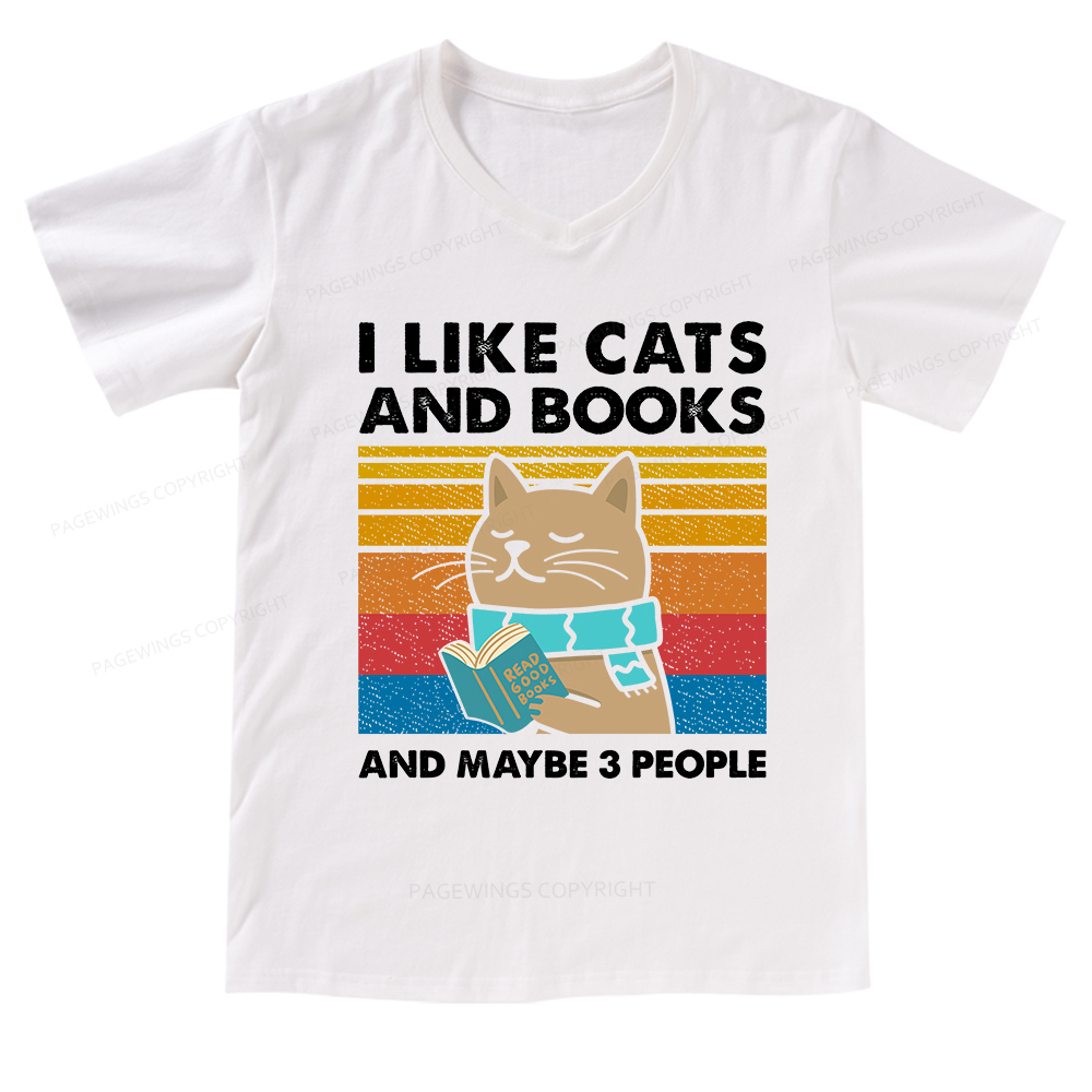 [Copy]Pagewings Shamrock Reading Books St Patricks Day V-neck T-shirt