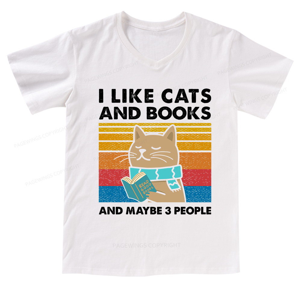 [Copy]Pagewings Shamrock Reading Books St Patricks Day V-neck T-shirt