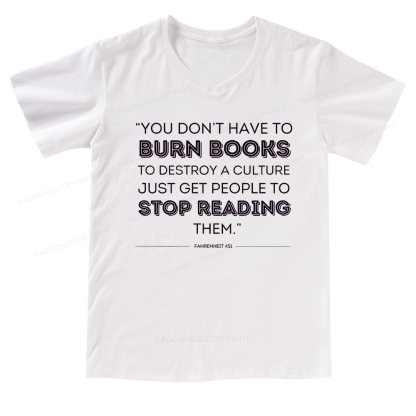 Pagewings Dystopian Book Shirt Classic Literature Gift V-neck T-shirt