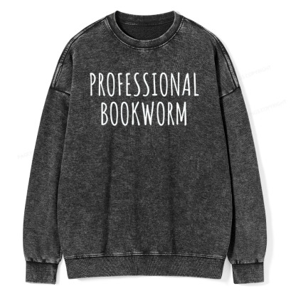Pagewings English Teacher Shirt Book Lover Shirt Unisex Washed Sweatshirt