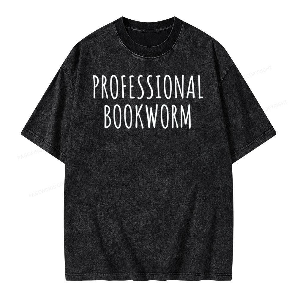 Pagewings English Teacher Shirt Book Lover Shirt Unisex Washed T-shirt