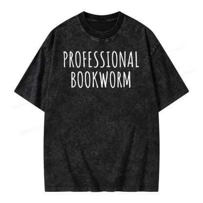 Pagewings English Teacher Shirt Book Lover Shirt Unisex Washed T-shirt