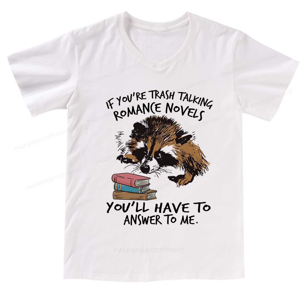 Pagewings Talking Ronan E Novels V-neck T-shirt