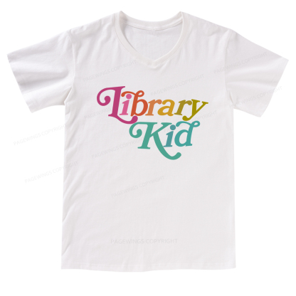 Pagewings Library Shirt Librarian Shirt V-neck T-shirt
