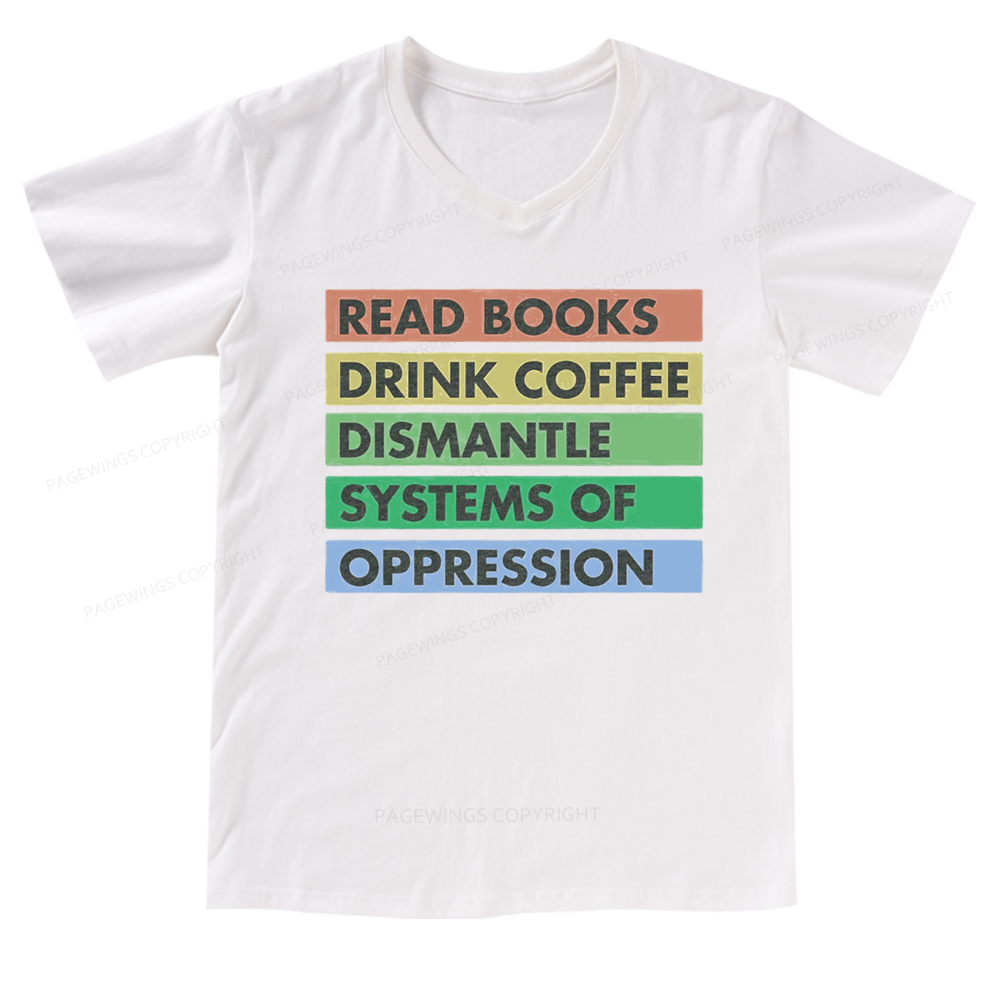 Pagewings Read Books T-Shirt V-neck T-shirt