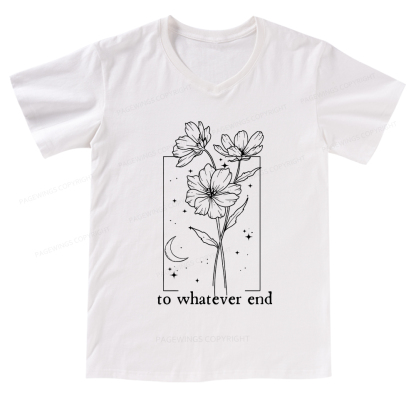 Pagewings Read Banned Books Stack V-neck T-shirt
