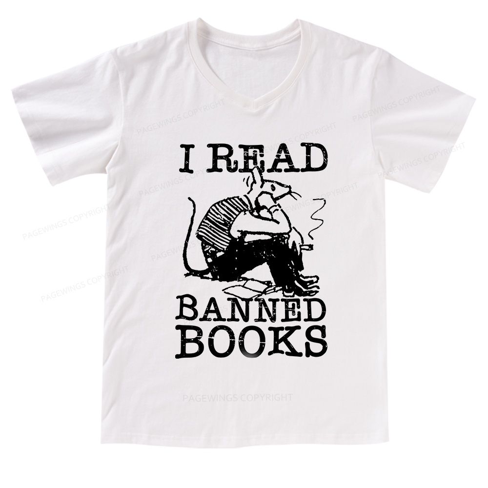 [Copy]Pagewings I Disappear Into Books What's Your Superpower V-neck T-shirt