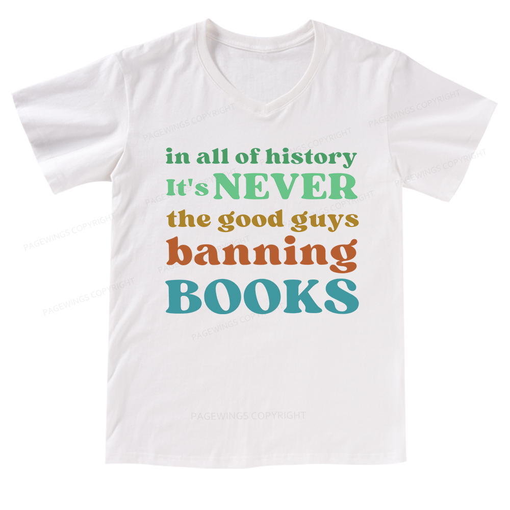 Pagewings Banned Books Shirt V-neck T-shirt