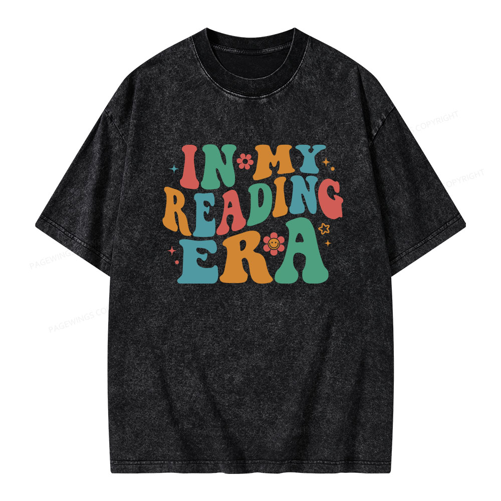 Pagewings In My Reading Era Unisex Washed T-shirt