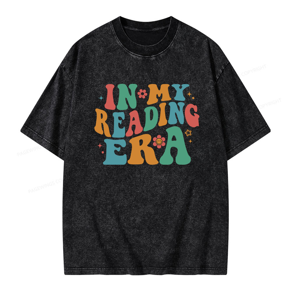 Pagewings In My Reading Era Unisex Washed T-shirt