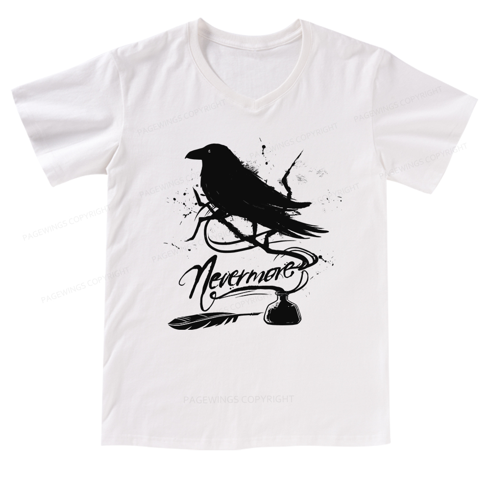 Pagewings Nevermore V-neck T-shirt