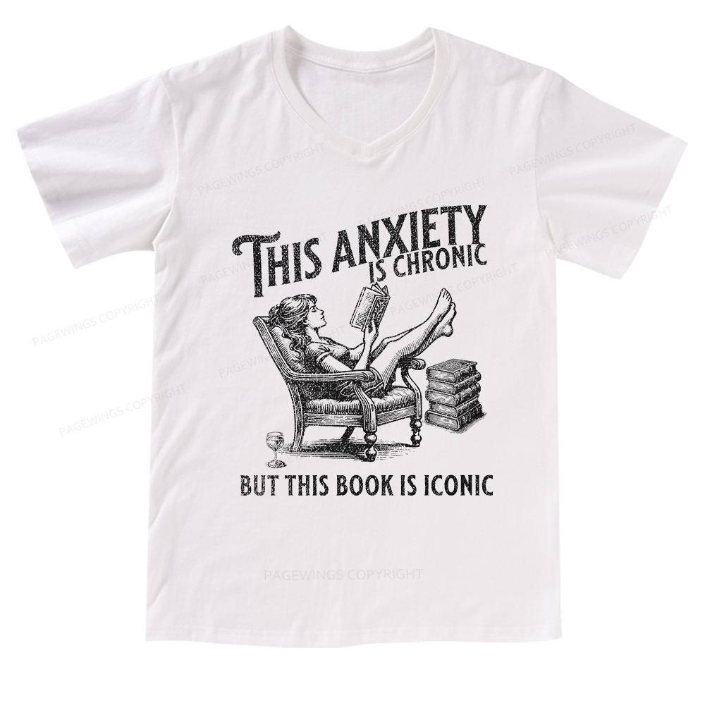 Pagewings Funny Bookish Shirt V-neck T-shirt