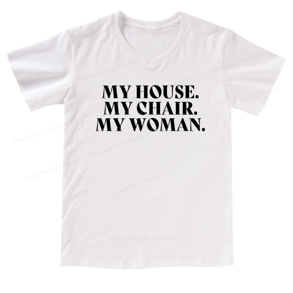 Pagewings My House Fourth Wing Classic T-Shirt V-neck T-shirt