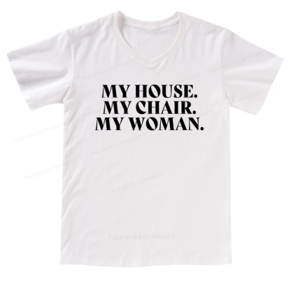 Pagewings My House Fourth Wing Classic T-Shirt V-neck T-shirt