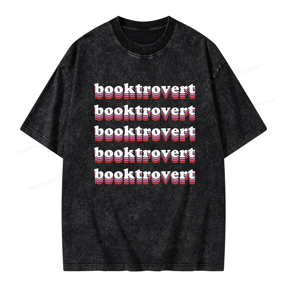 Pagewings Booktrovert Unisex Washed T-shirt
