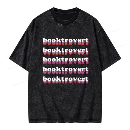 Pagewings Booktrovert Unisex Washed T-shirt