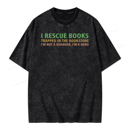 Pagewings Book Lover Shirt, Gift For Bookworms Unisex Washed T-shirt