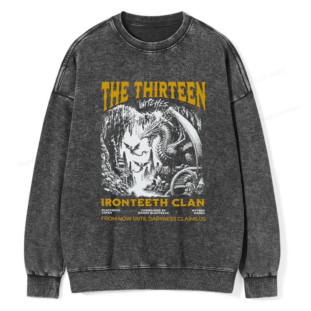 Pagewings The Thirteen Unisex Washed Sweatshirt