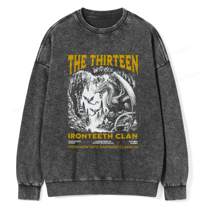 Pagewings The Thirteen Unisex Washed Sweatshirt