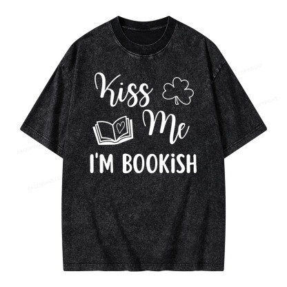Pagewings Book Funny, Reader Bookworm Librarian Shirt Gift Unisex Washed T-shirt