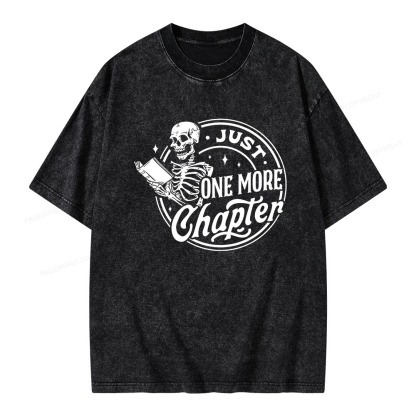 Pagewings Just One More Chapter Unisex Washed T-shirt