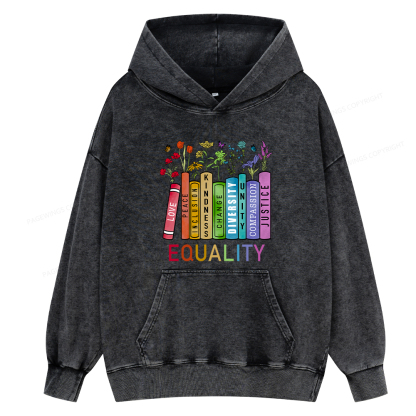 Pagewing Equal Rights Shirt Unisex Washed Hoodie