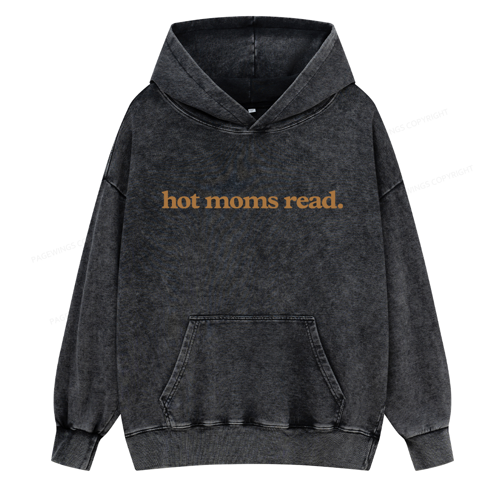 Pagewing Get Your Library Card Unisex Washed Hoodie