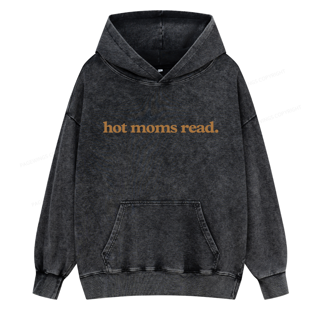 Pagewing Get Your Library Card Unisex Washed Hoodie