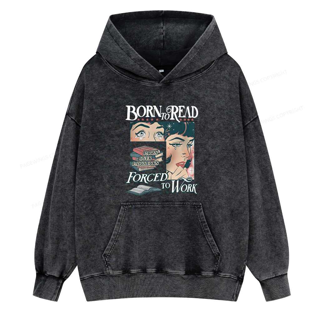 Pagewing Funny Liberal Shirt Unisex Washed Hoodie
