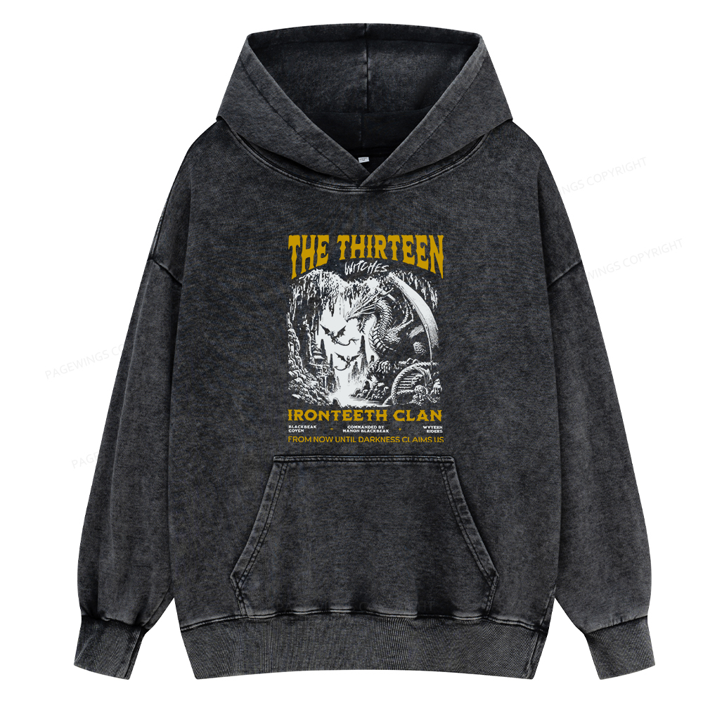 Pagewing Reading Rainbow Unisex Washed Hoodie