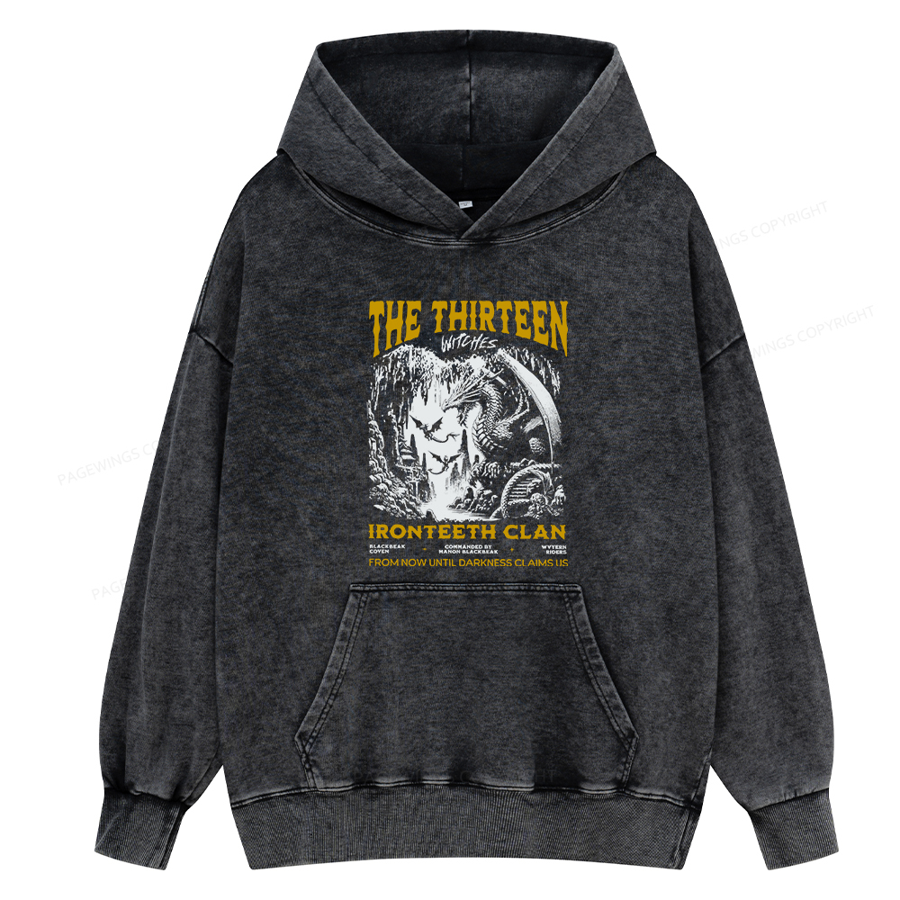 Pagewing Reading Rainbow Unisex Washed Hoodie