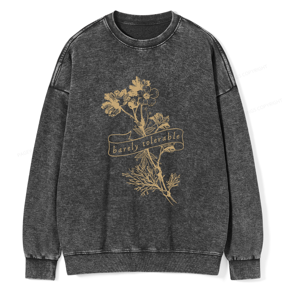 Pagewings Pride And Prejudice Jane Austen Unisex Washed Sweatshirt