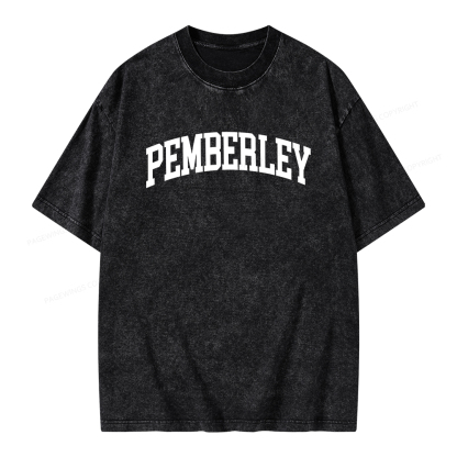 Pagewings Pride and Prejudice Pemberley Bookworm Unisex Washed T-shirt