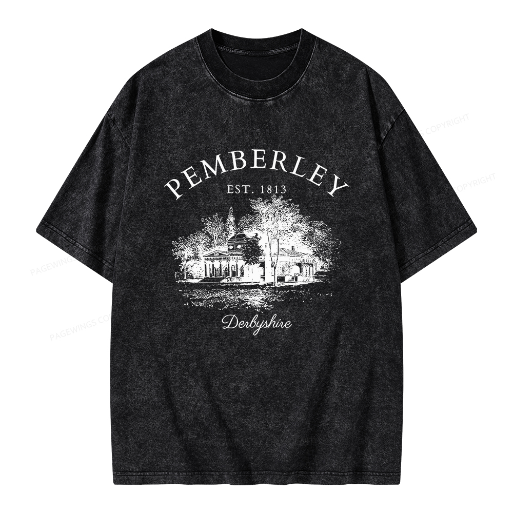 Pagewings Pride and Prejudice Unisex Washed T-shirt