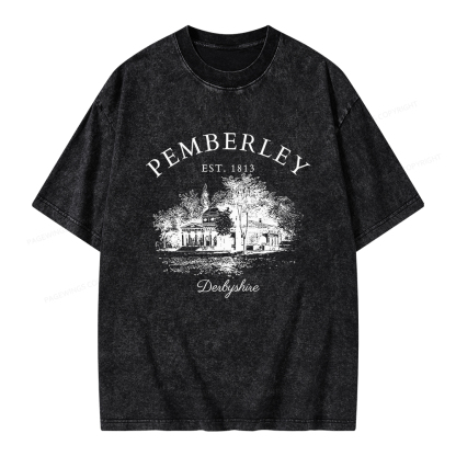 Pagewings Pride and Prejudice Unisex Washed T-shirt