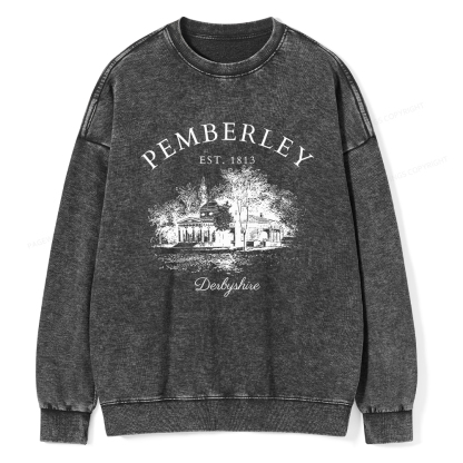 Pagewings Pride and Prejudice Unisex Washed Sweatshirt