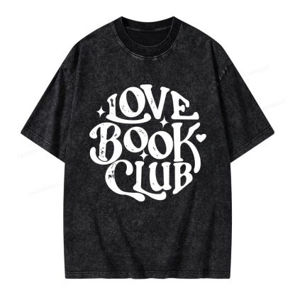 Pagewings Love Book Club Unisex Washed T-shirt