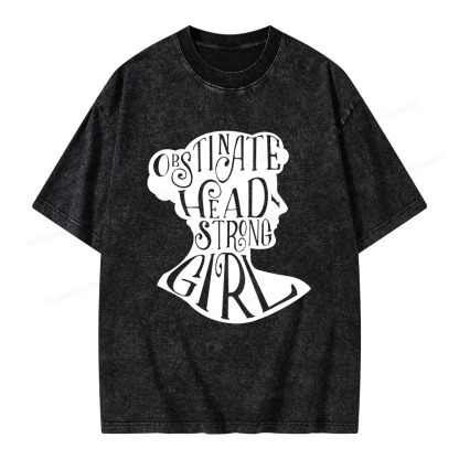 Pagewings Obstinate, Headstrong Girl  Unisex Washed T-shirt